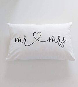 mr mrs gift pillow gift mr and mrs pillow cover bedroom decor master bedroom throw pillow with words quotes