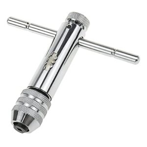 rannb ratchet tap wrench adjustable t-handle tap wrench capacity range m5-m12