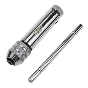 Rannb Ratchet Tap Wrench Adjustable T-Handle Tap Wrench Capacity Range M5-M12