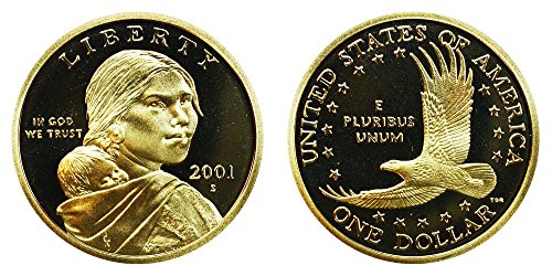 2001 S Sacagawea Native American Proof Dollar PF1