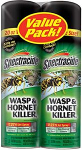 spectracide wasp and hornet killer aerosol, 20-ounce, 2-pack