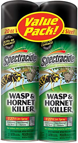 Spectracide Wasp and Hornet Killer Aerosol, 20-Ounce, 2-Pack