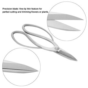 GLOGLOW Bonsai Scissors, 7.5 Inch Stainless Steel Root Branch Pruning Shear for Garden Arranging Flowers, Trimming Plants