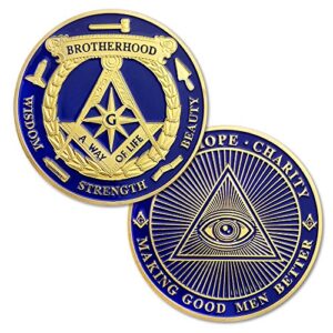 masonic challenge coin blue lodge freemasonry coin