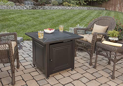 Endless Summer GAD15255SP Gas Outdoor Fire Table LP, Oil Rubbed Bronze