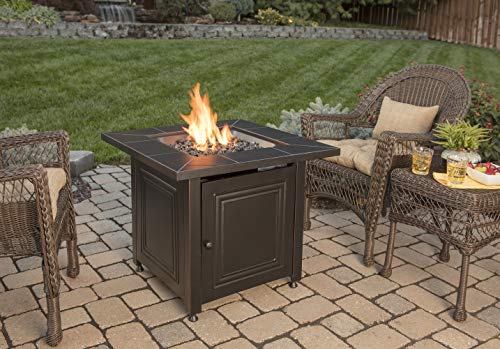 Endless Summer GAD15255SP Gas Outdoor Fire Table LP, Oil Rubbed Bronze