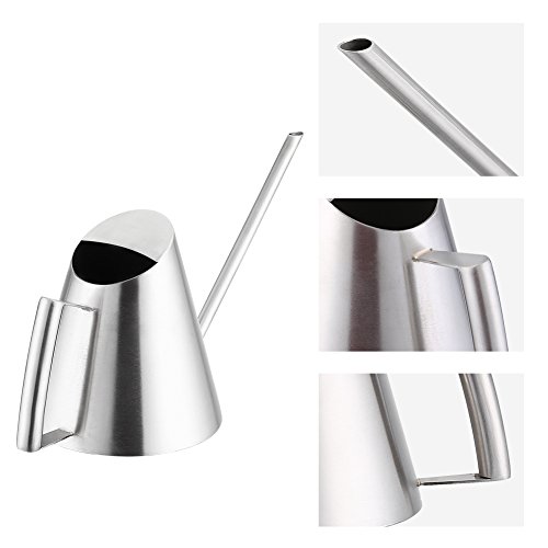 900ml Stainless Steel Watering Can Bonsai Watering Pot with Long Spout Modern Style for Gardens Plants Indoor and Outdoor