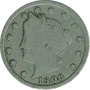 1906 liberty nickel 5c good