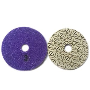 Diamond Wet 3 Steps Polishing Pad 4'' for Concrete Granite Marble Stone 100mm Resin Disc 3pcs/Set