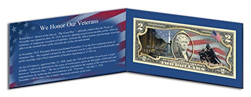 Veterans Day Two Dollar Bill Folder