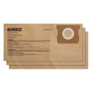 dewalt dxva25-4040 dust bag fits for 4 gallon wet/dry vacuum compatible with dxv04t