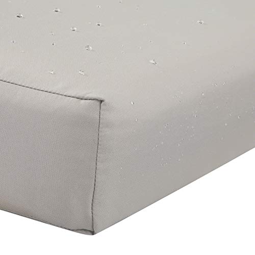 Classic Accessories Ravenna Water-Resistant 48 x 18 x 3 Inch Outdoor Bench/Settee Cushion Slip Cover, Patio Furniture Swing Cushion Cover, Mushroom