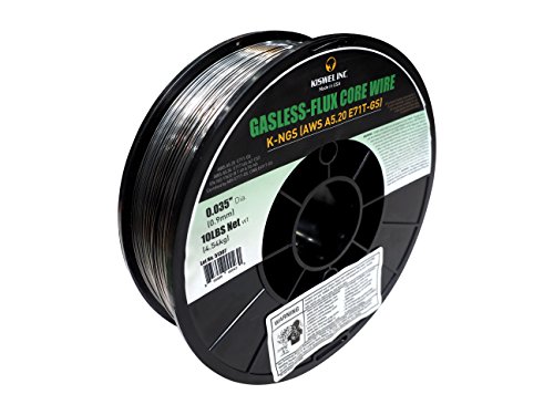 Kiswel USA K-NGS E-71TGS 0.035in. Dia 10lb. Gasless-Flux Core Wire Welding wire Made in USA