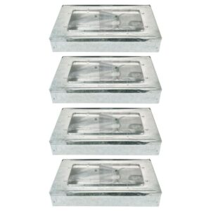 Southern Homewares iTrap Multi-Catch Clear Top Humane Repeater Mouse Trap, 4-Pack