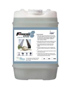 fusion 2330 liquid deicer - pet & plant safe, eco friendly snow and ice melter - 18 litre jug (4.75 gal)