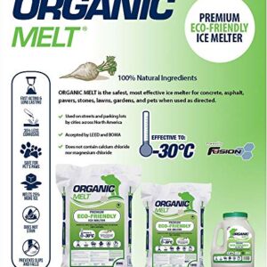 Eco Solutions Organic Melt Premium Granular Ice & Snow Melt - Pet Friendly, Plant and Concrete Safe Beet Deicer - 10kg Bag (22 lbs) (1)