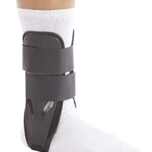 United Ortho US8813F Foam Stirrup Ankle Brace, Large, Black