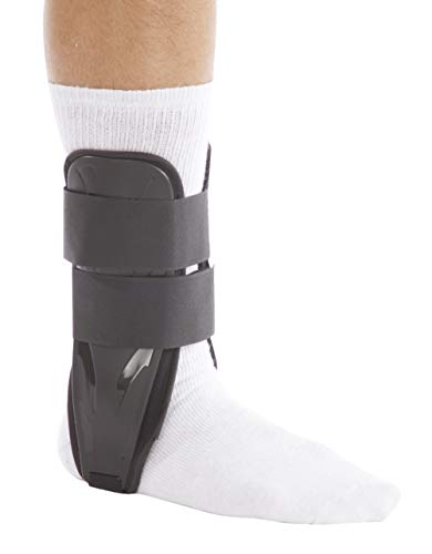 United Ortho US8813F Foam Stirrup Ankle Brace, Large, Black