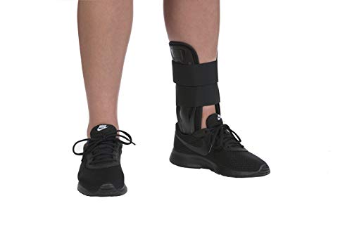 United Ortho US8813F Foam Stirrup Ankle Brace, Large, Black