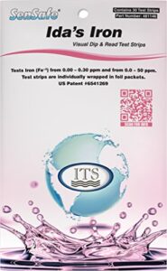industrial test systems 481146 sensafe iron (ida's) water test strips 30 pack