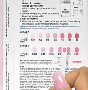 Industrial Test Systems 481146 Sensafe Iron (Ida's) Water Test Strips 30 Pack