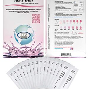 Industrial Test Systems 481146 Sensafe Iron (Ida's) Water Test Strips 30 Pack