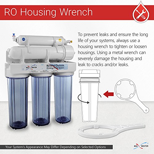 Max Water Heavy Duty 10 inch Spanner/Wrench for RO (Reverse Osmosis) Systems, Fits Most Standard 10" x 2.5" Filter Housings (Pack of 1)