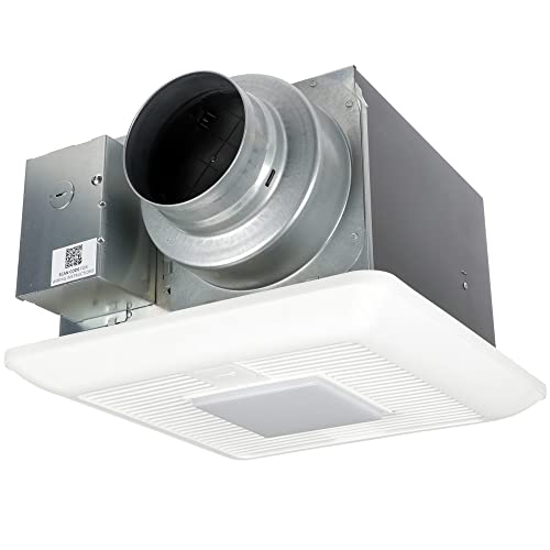 Panasonic FV-0511VKSL2 WhisperGreen Select Ventilation Fan with Light and Speed Controls, 50-80-110 CFM, Quiet Energy Star Certified Ceiling Mount Bathroom Fan with Pick-A-Flow Airflow Technology