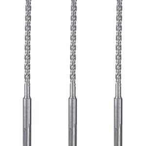 SDS Plus Hammer Drill Bit 3/16 in. x 8 in. Masonry Concrete Rock Drill-3Pcs