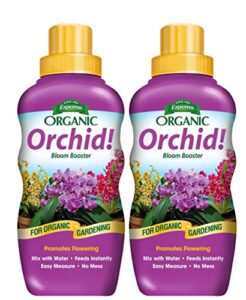 espoma organic orchid! 8-ounce concentrated plant food – plant fertilizer and bloom booster for all orchids and bromeliads. ideal for phalaenopsis, dendrobium, and other types of orchids. pack of 2