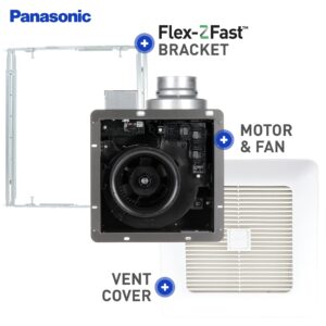 PanasonicFV-0511VK2 Pick-A-Flow - 50-80-110 CFM Bathroom Exhaust Fan - Quiet Energy Star-Certified Ceiling Fan - White