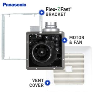 Panasonic FV-0511VKS2 WhisperGreen Select Ventilation Fan with Speed Controls, 50-80-110 CFM, Quiet Energy Star Certified Fan