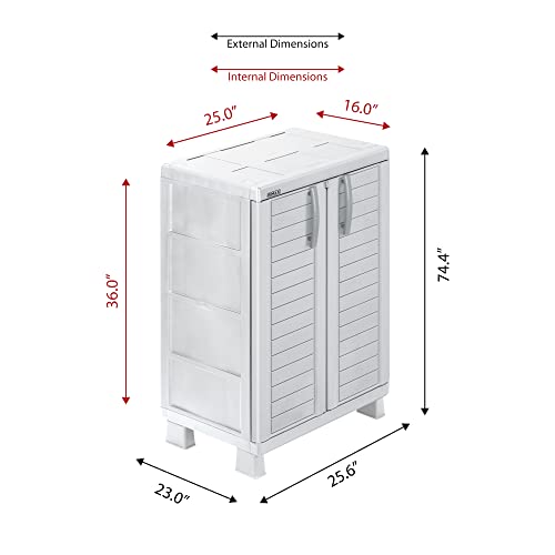 Rimax 11567 Outdoor Storage, Medium, Grey