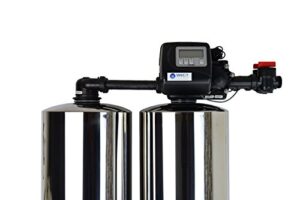 weco 2mc-1252 high efficiency twin alternating water softener for water hardness reduction - assembled in u.s.a with domestic and foreign parts.