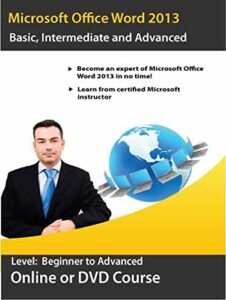 learn microsoft word 2013 video training dvd course from certified instructor