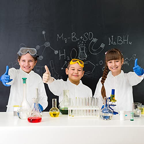 Disposable Lab Coats for Kids, 12 Pack - Lab Coats for Kids Science Party (Youth Medium)