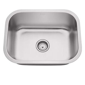 Miligoré 24" x 18" x 9" Deep Single Bowl Undermount 16-Gauge Stainless Steel Kitchen Sink - Includes Drain/Grid