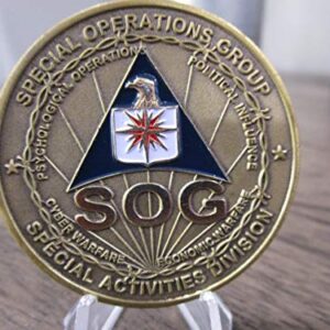 Central Intelligence Agency Special Activities Division Special Operations Group CIA SOG Challenge Coin