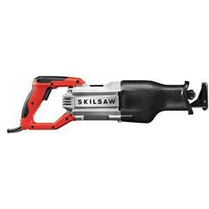 SKILSAW SPT44-10 Heavy Duty Reciprocating Saw with Carrying Case, Red