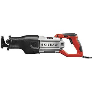 skilsaw spt44-10 heavy duty reciprocating saw with carrying case, red