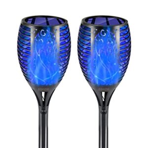 EOYIZW Solar Outdoor Lights, 43" 2 Pack Premium 99 LEDs Solar Torch Lights for Garden Decor- IP65 Waterproof Outdoor Lights Solar Powered Garden Lights Decorative for Garden Yard Patio Porch