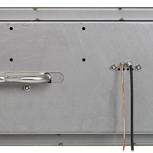 American Fireglass 60 x 6 Stainless Steel Linear Drop-in Fire Pit Pan With Electric Ignition System, CSA Certified Natural Gas