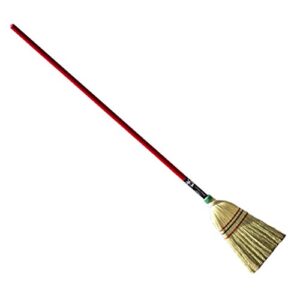 authentic hand made all broomcorn broom, long handle small broom head (48-inch/parlor)