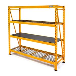 dewalt,4 shelves dxst10000 storage rack, yellow