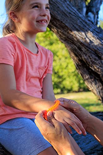 Mosquito Guard 20 Individually Wrapped Mosquito Repellent Bracelets for Kids - Plant Based DEET Free Mosquito Bands - Mosquito Repellent Outdoor Patio