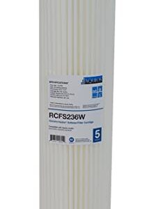 Aquios® WellPlus™ WP236 Jumbo Salt Free Water Softener & Filter System - Prevents Calcium Scale & Iron - Removes Sediment, Rust, Dirt - High Flow Rate - Built in by-Pass & Shut Off Valve