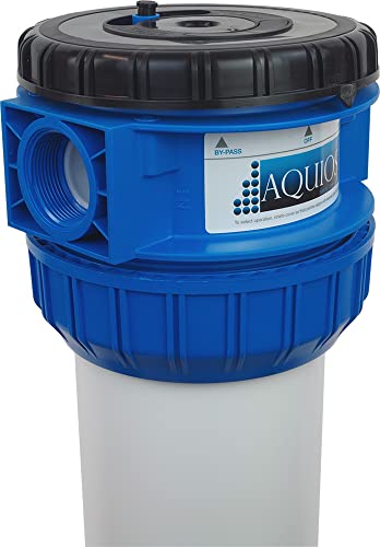 Aquios® WellPlus™ WP236 Jumbo Salt Free Water Softener & Filter System - Prevents Calcium Scale & Iron - Removes Sediment, Rust, Dirt - High Flow Rate - Built in by-Pass & Shut Off Valve