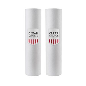 clear choice sediment water filter 10 micron 10 x 2.50" water filter cartridge replacement 10 inch ro system ec110 ev9534-12 ev9534-40, 155015-43 p10, 2-pk