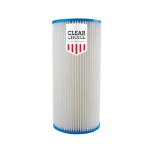 clear choice sediment water filter 20 micron 10 x 4.50" water filter cartridge replacement 10 inch ro system wpc20ff975, spf-45-1020, 1-pk