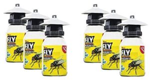 victor m380 fly magnet 1-quart reusable trap with bait (6 pack)